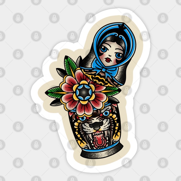 Matryoshka Sticker by Jahaziel Sandoval